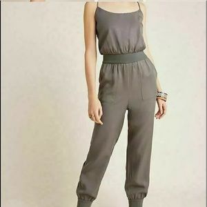 Anthropologie Green Jumpsuit